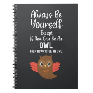 Carnet Cadeaux de chouette mignons Animaux Oiseaux Nature