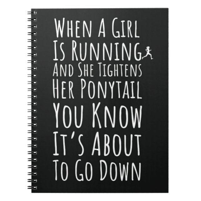 Carnet Cadeaux de course pour filles pour elle coureuse f (Devant)