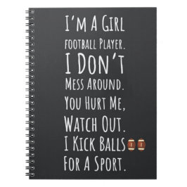 Carnet Cadeaux de football pour adolescentes joueuse fill
