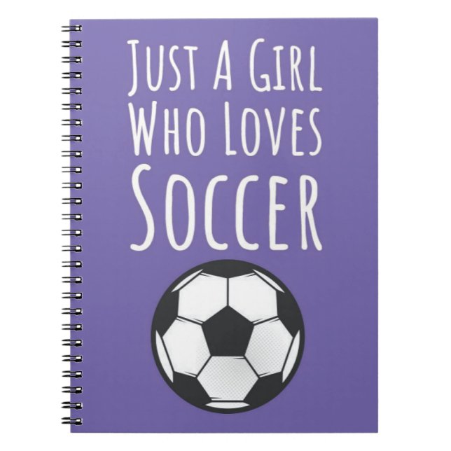 Carnet Cadeaux de football rose mignon Joueuse d'équipe F (Devant)