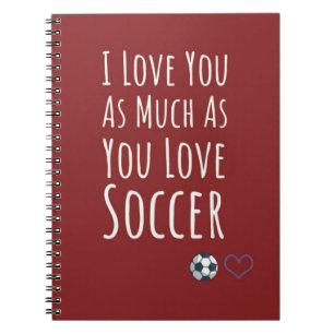 Carnet Cadeaux de football rouge Joueur Sports pour enfan