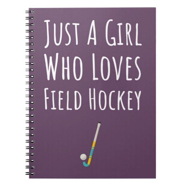 Carnet Cadeaux de hockey sur gazon rose pour filles joueu (Devant)