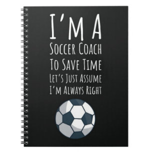 Carnet Cadeaux de l'entraîneur de soccer Merci sportif Ga