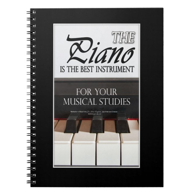 Carnet Cadeaux de musique - Étudiants en piano (Devant)
