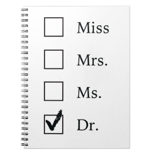 Carnet Cadeaux de PhD pour des femmes