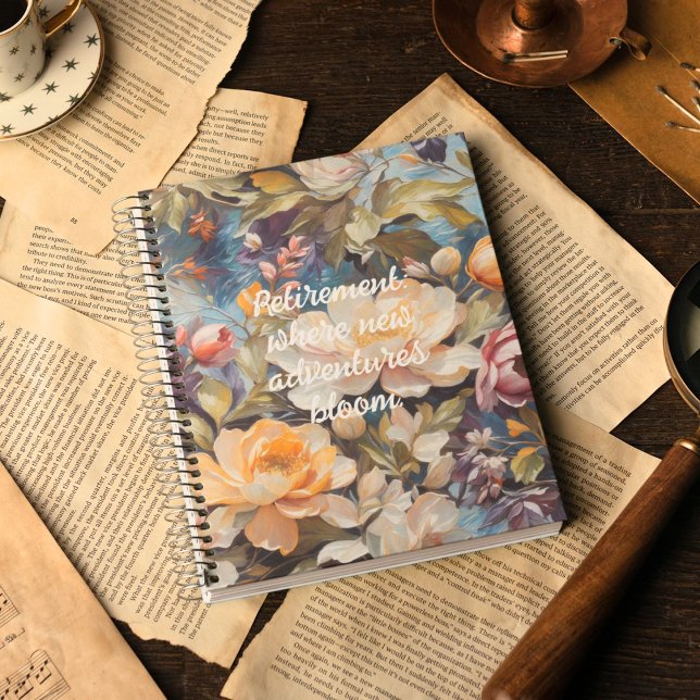 Carnet Cadeaux de retraite sur mesure pour la Fleur sauva (Vintage Wildflower Custom Retirement Gifts for Her)