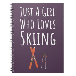 Carnet Cadeaux de ski rose mignon pour bébés filles enfan