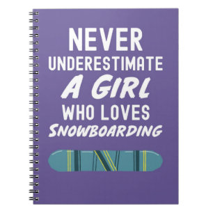 Carnet Cadeaux de snowboard pour filles pour enfants spor