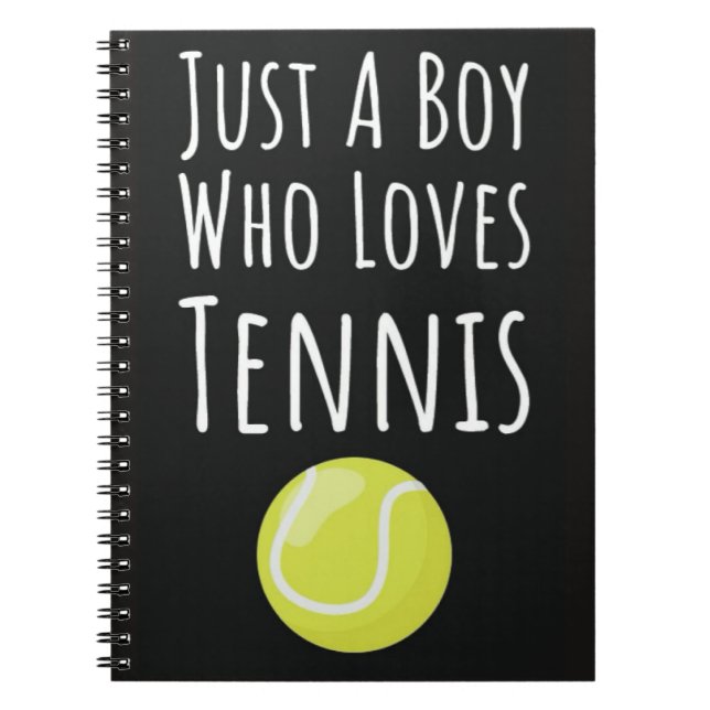 Carnet Cadeaux de tennis mignons pour garçons joueurs de  (Devant)
