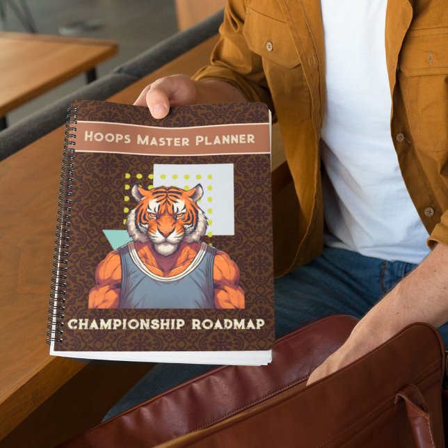 Carnet Cadeaux de tigres cool pour les amateurs de basket (Cool Tiger Gifts for Basketball Lovers Coach Fans)