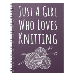 Carnet Cadeaux mignonnes de Knitter rose Tricot mauve