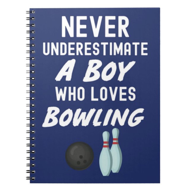 Carnet Cadeaux mignons de bowling bleu marine pour bébés  (Devant)