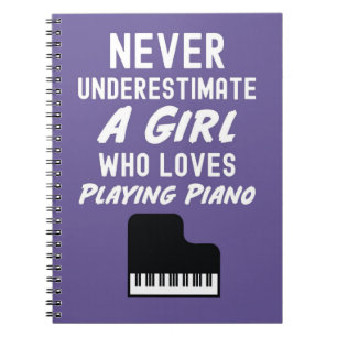 Carnet Cadeaux Mignons de Pianiste Rose pour Filles Enfan