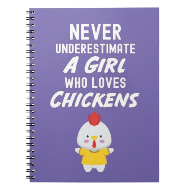 Carnet Cadeaux Mignons de Poulet Rose pour Bébés Filles E (Devant)