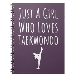 Carnet Cadeaux Mignons de Taekwondo Rose pour Bébés Fille