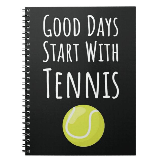 Carnet Cadeaux pour joueurs de tennis amateurs typographi (Devant)