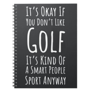 Carnet Cadeaux Pour Les Amateurs De Golf Funny Golfer Hum