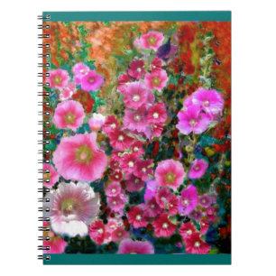 Carnet Cadeaux roses de jardin de rose trémière par