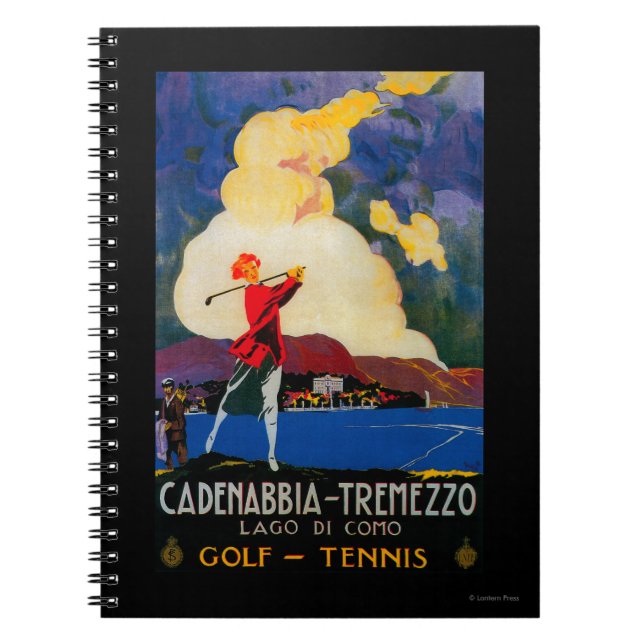 Carnet CadenabbiaTremezzo Poster Vintage Europe (Devant)