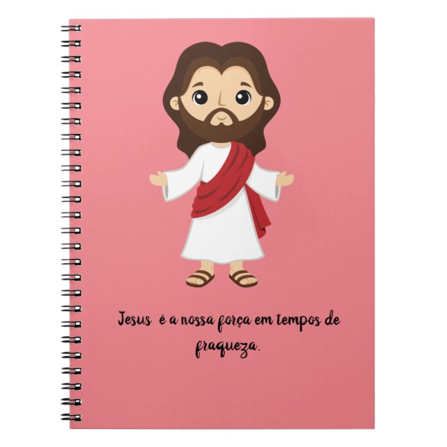 Carnet caderno com frases de jesus (Devant)