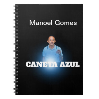 Carnet Caderno Espiral com Foto CANETA AZUL