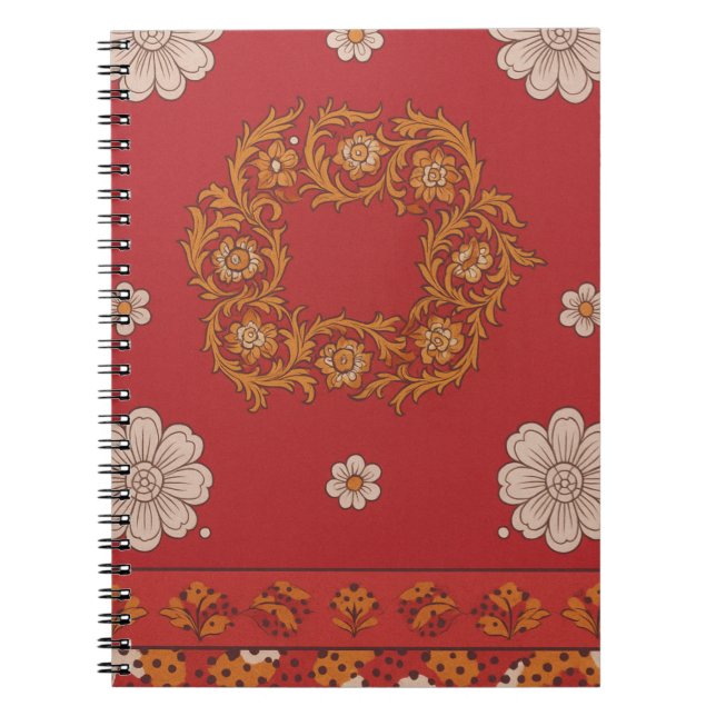 Carnet Caderno Espiral com Foto red (Devant)