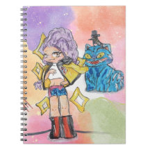 Caderno Espiral Huntrix – Rumi e Tiger Cat