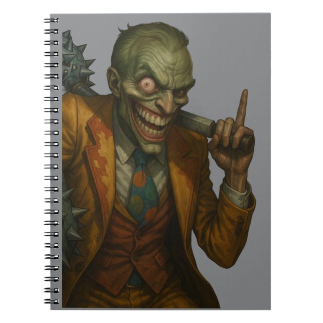 CARNET CADERNO ESPIRAL PALHAÇO (Devant)