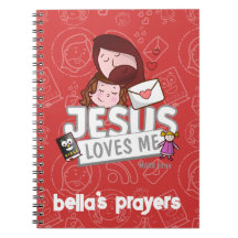 Caderno personalizado para orações - crianças