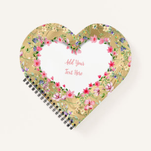 Carnet Cadre de cœur floral élégant : pour chaque occasio