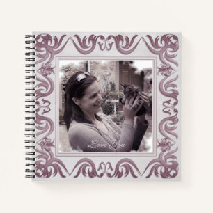 Carnet cadre de grunge de style baroque rétro. texte.