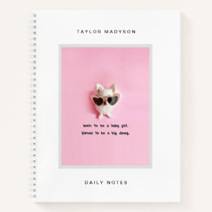 Carnet Cadre personnalisé moderne et mignon avec monogram