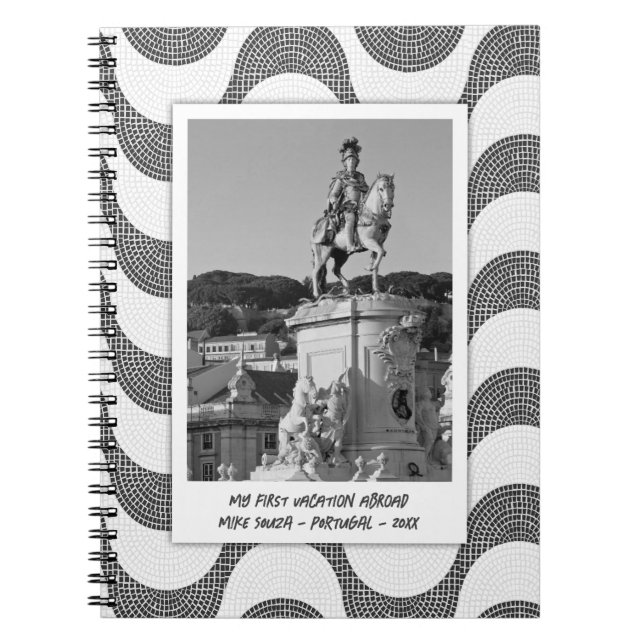Carnet Cadre photo en pavé des Vagues portugaises (Devant)