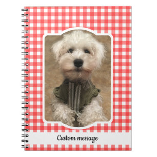 Carnet Cadre Photo Personnalisé Pays Buffalo Rouge Check