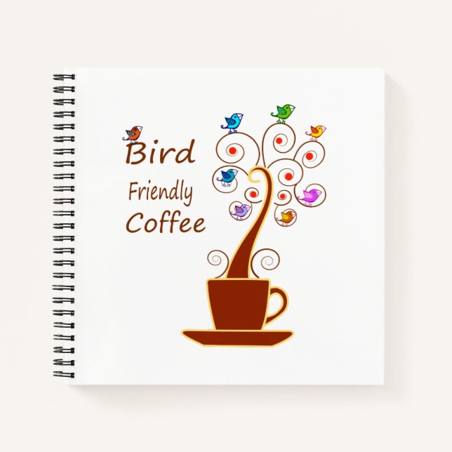 Carnet Café amical pour les oiseaux (Devant)