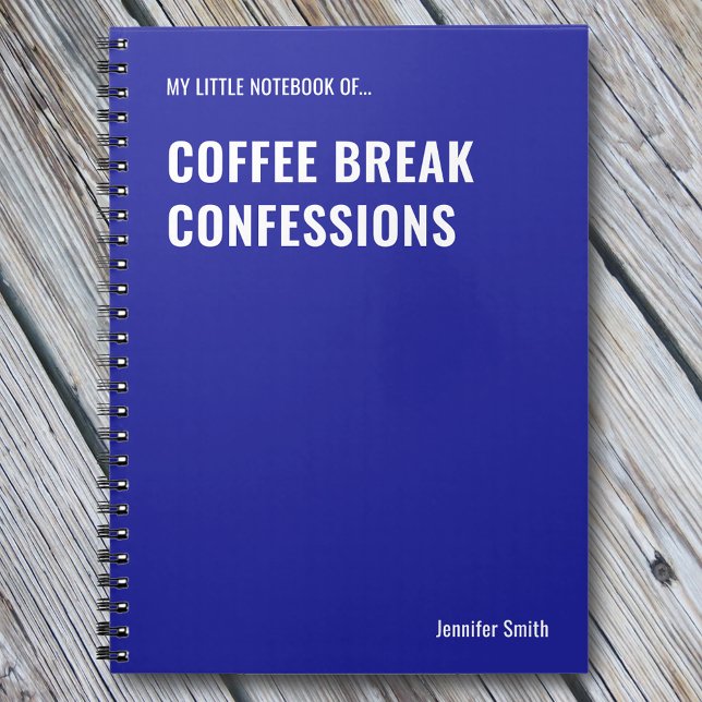 Carnet Café Break Confessions Drôle Office (Créateur téléchargé)