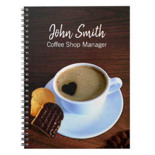 Carnet Café Café Café Boutique Coeur en forme de mousse b