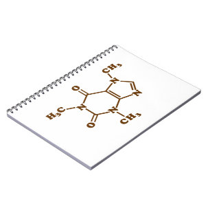 Carnet Café caféine Formule chimique moléculaire