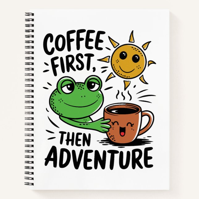 Carnet Café d'abord puis aventure – Matin Grenouille Mign (Devant)