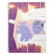 Café de bibliothèque cat