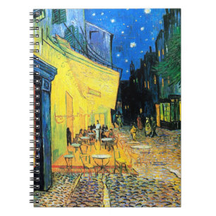 Carnet Café Terrasse à Night Vincent Van Gogh spiral
