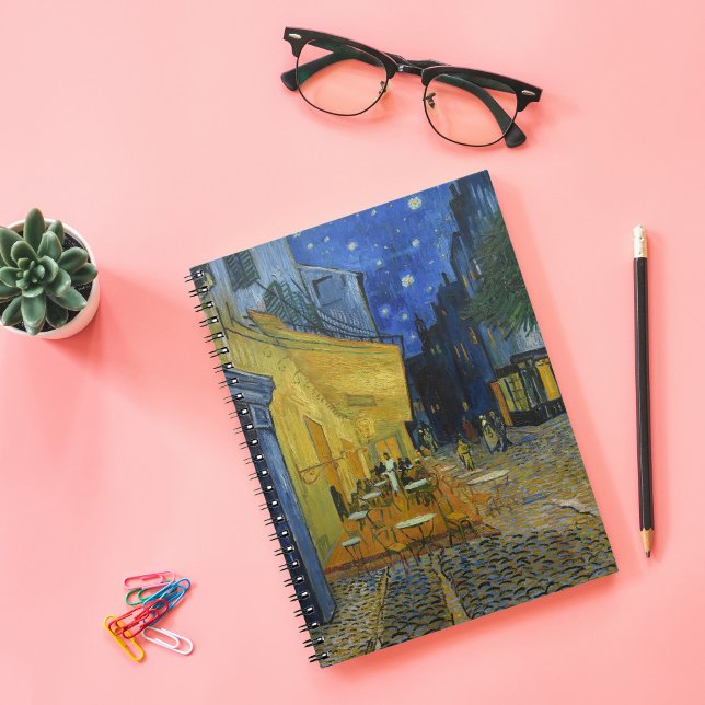 Carnet Café Terrasse en soirée | Vincent van Gogh (Créateur téléchargé)