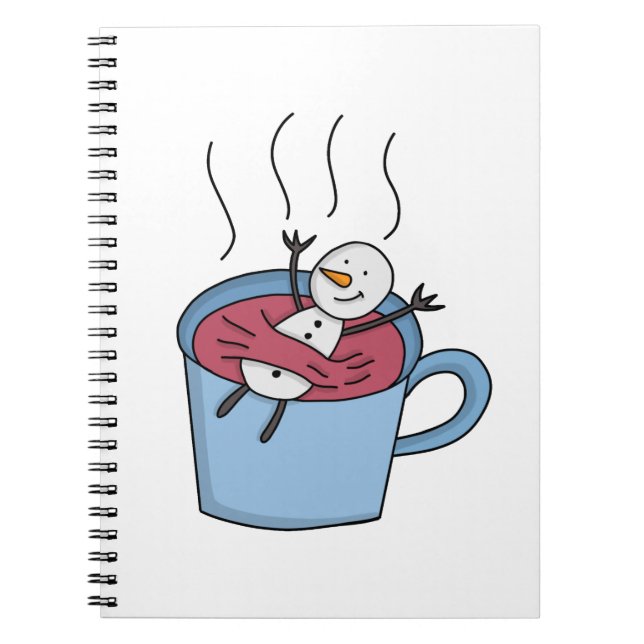 Carnet Café thé Snowman (Devant)