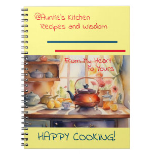 Carnet @Cahier de recettes de cuisine de Tante