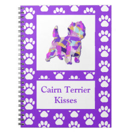 Carnet Cairn Terrier Baisers mignon chien Silhouette PPY&