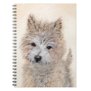 Carnet Cairn Terrier Peinture Chiot - Art Chien original