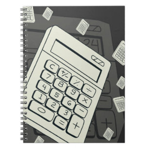 Carnet Calculatrice minimaliste et illustration de motif