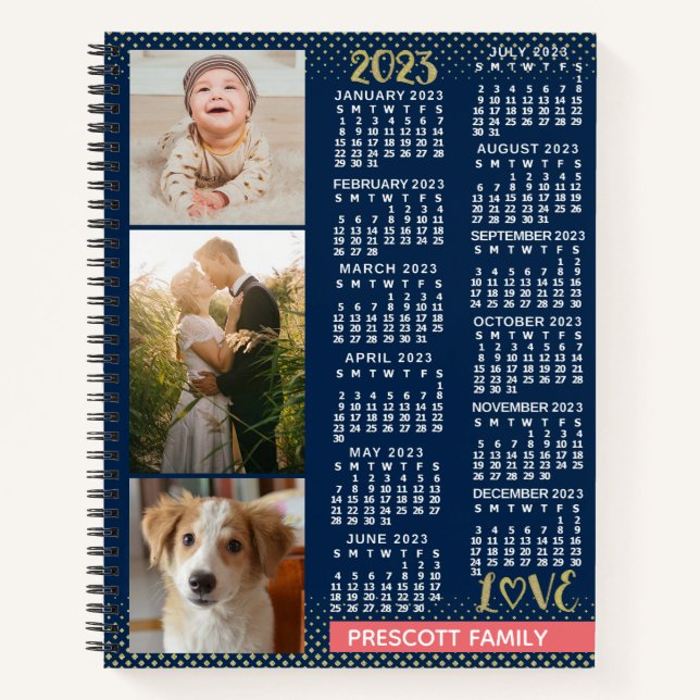 Carnet Calendrier 2023 (Voir la description pour la versi (Devant)