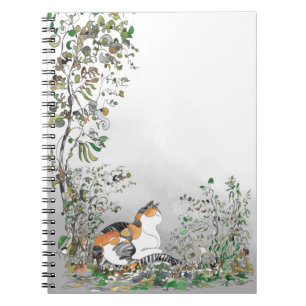 Carnet Calico Cat Dans Le Jardin