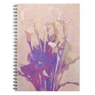 Carnet Calla Lily Flower Art du jardin de Gertie